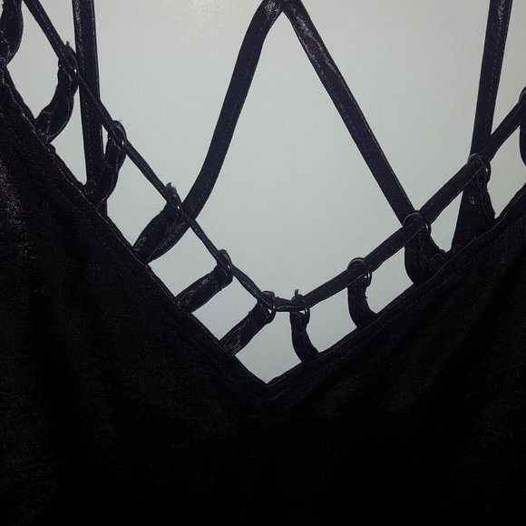 FREE PEOPLE TANK STRAPS RINGS SMALL PURPLE - Picture 4 of 15